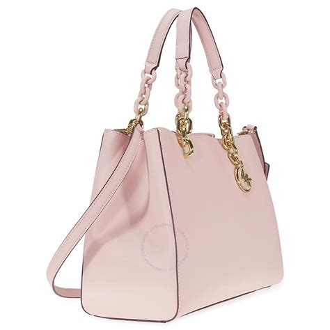 michael kors cynthia saffiano leather satchel soft pink|michael kors handbags.